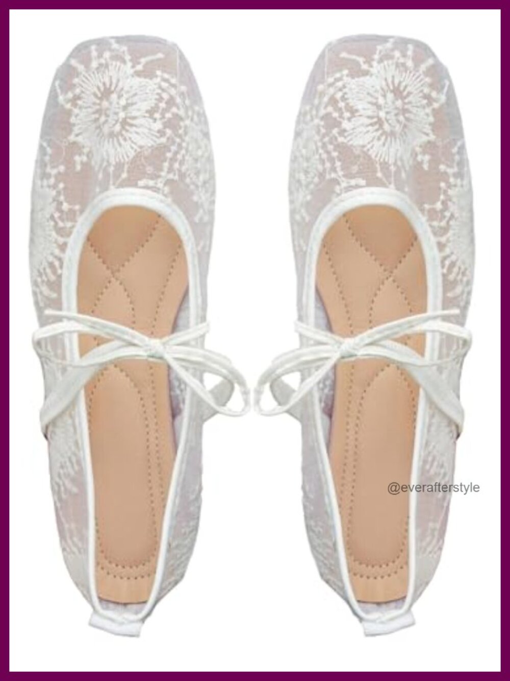 Mesh Ballet Flats Bow Ballerina Mary Jane Dressy Pull-On Round Toe Flats